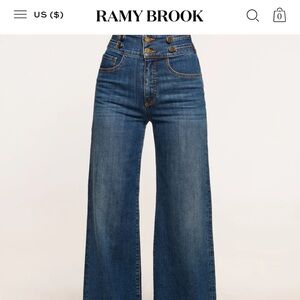 Ramy Brook Dark Blue Flare Jeans